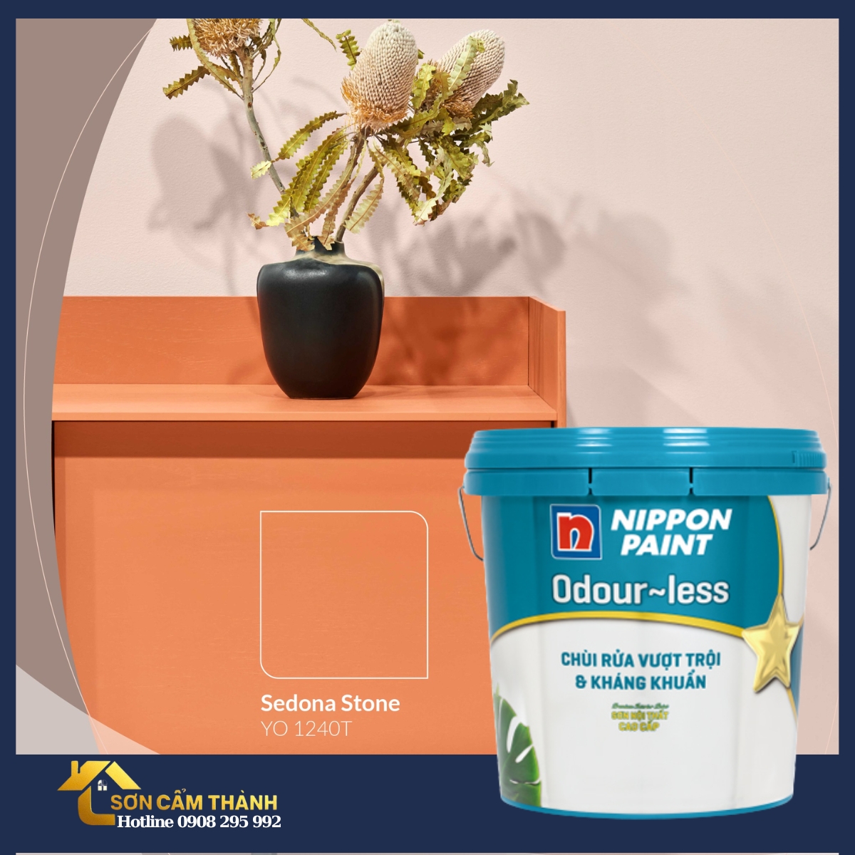 Sơn Nippon Odour-less Chùi Rửa Vượt Trội & Kháng Khuẩn