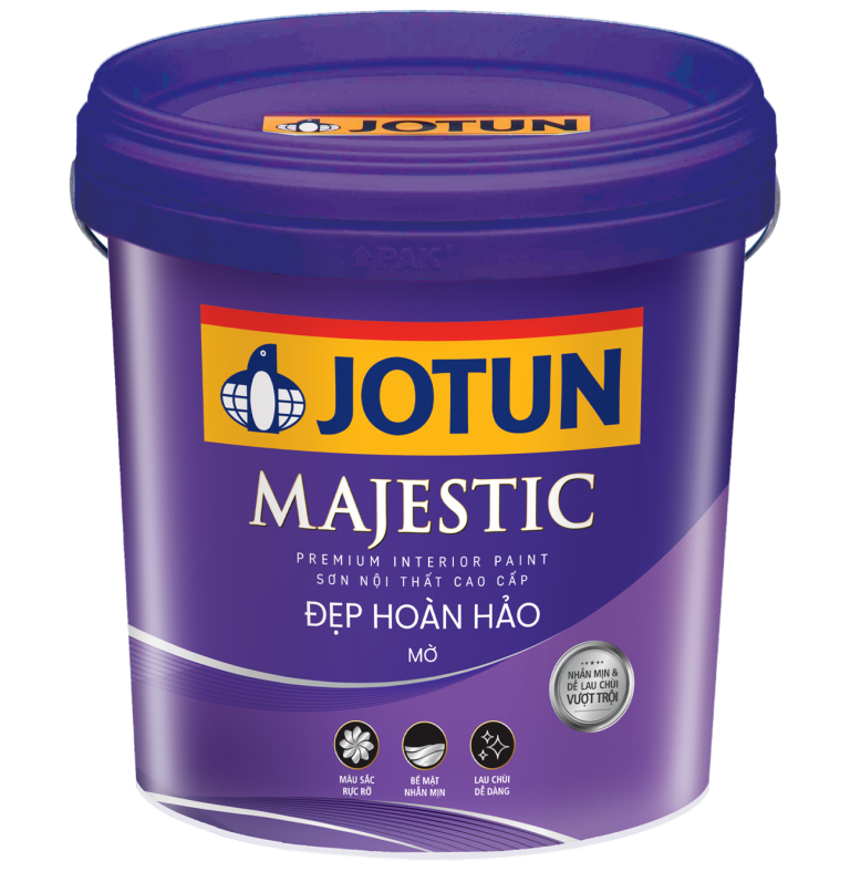 Sơn nội thất jotun Majestic Đẹp Hoàn Hảo Mờ