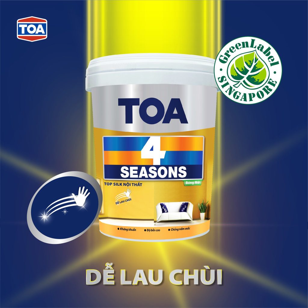 Sơn nội thất TOA 4 Seasons Top Silk-15L