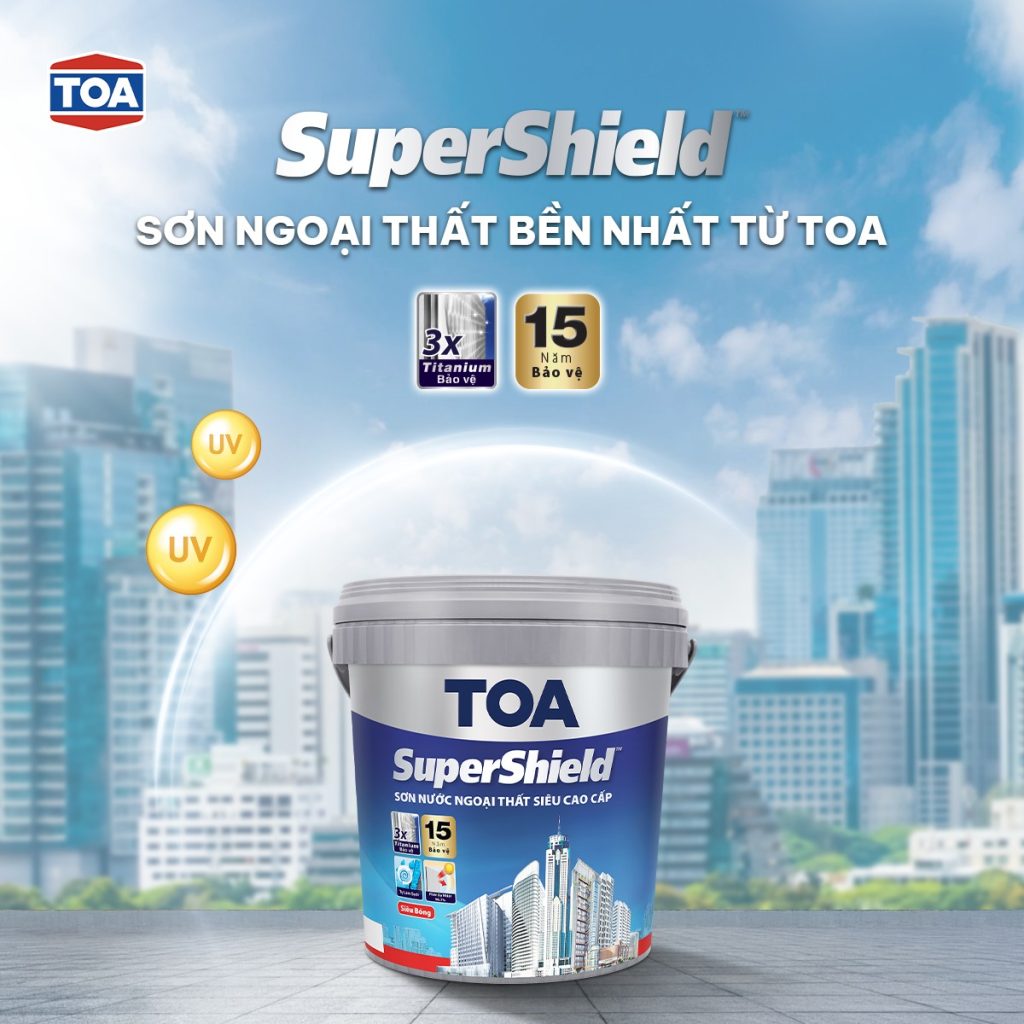 Sơn nước ngoại thất siêu cao cấp Toa SuperShield