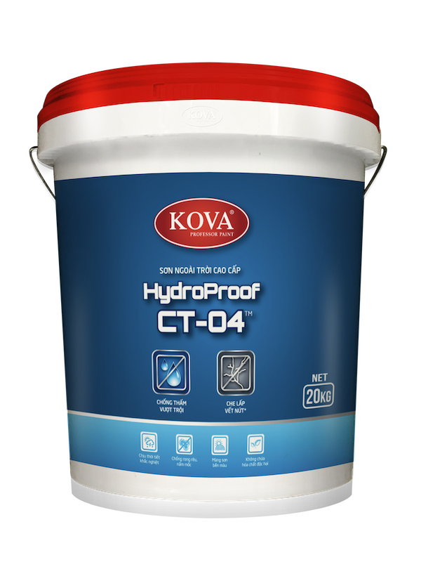 Sơn ngoài trời cao cấp KOVA HydroProof CT-04TM THÙNG 16L