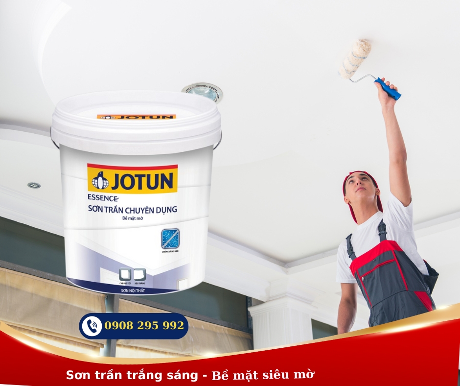 Sơn Nội Thất Jotun Essence Trắng Trần Chuyên Dụng