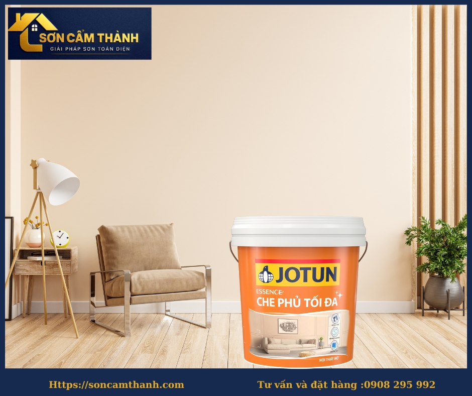 Sơn nội thất Jotun Essence che phủ tối đa mờ