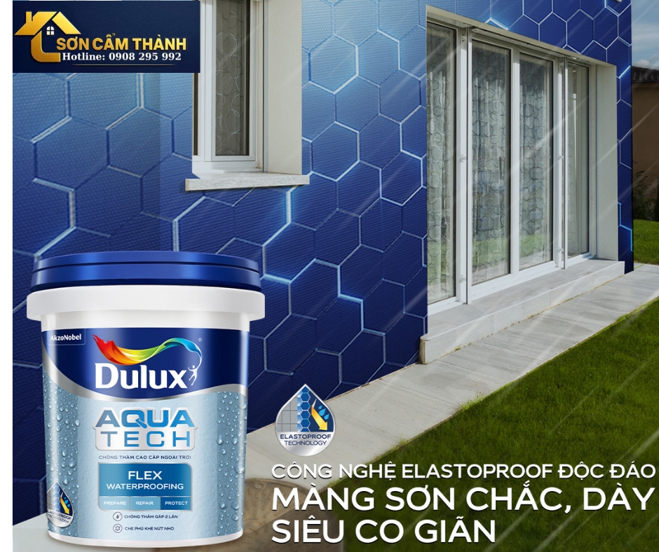 Sơn Chống Thấm Dulux Aquatech Flex Waterproofing – Giải Pháp Bảo Vệ Toàn Diện Cho Ngôi Nhà Tại Quảng Ngãi
