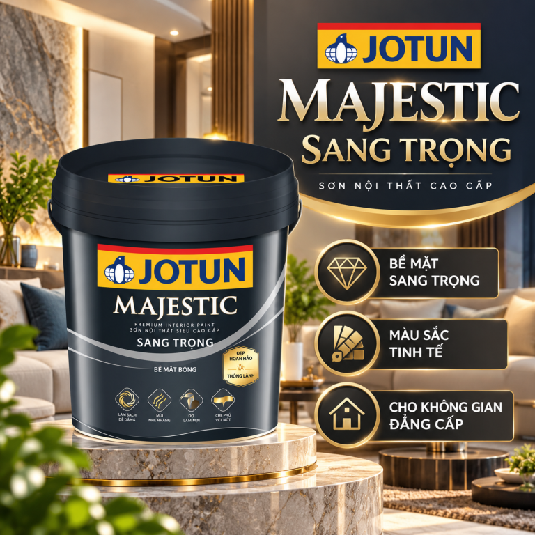 Sơn nội thất Jotun Majestic Bóng Sang Trọng -15l
