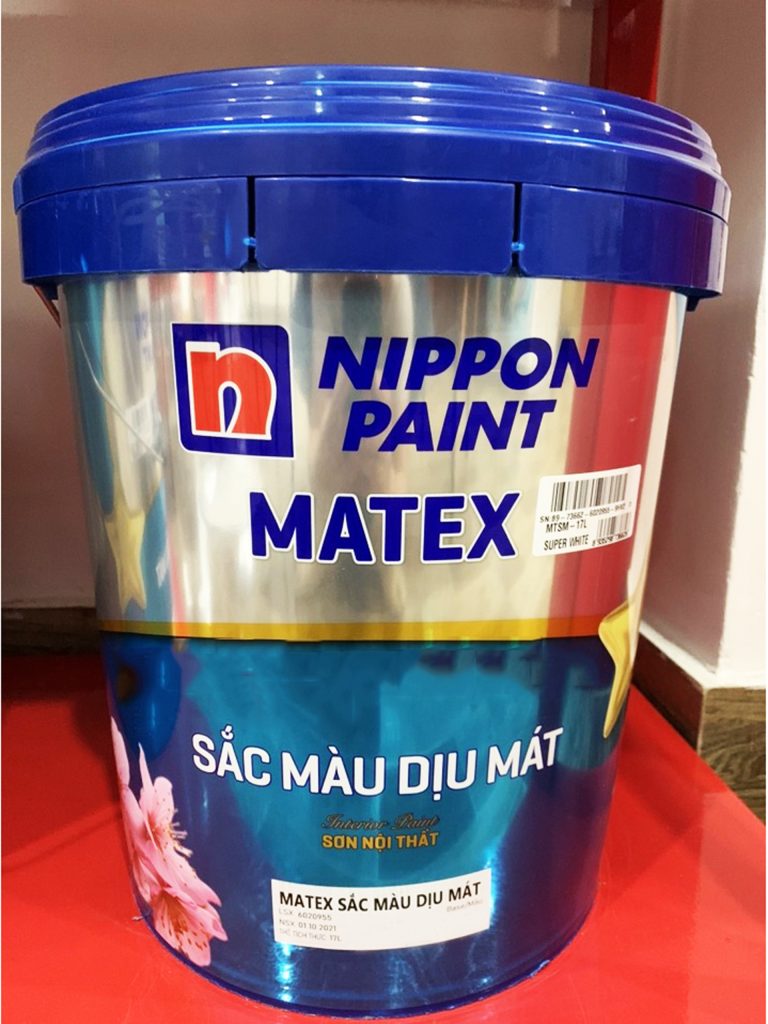 Sơn nội thất Nippon Matex Sắc Màu Dịu Mát-17L