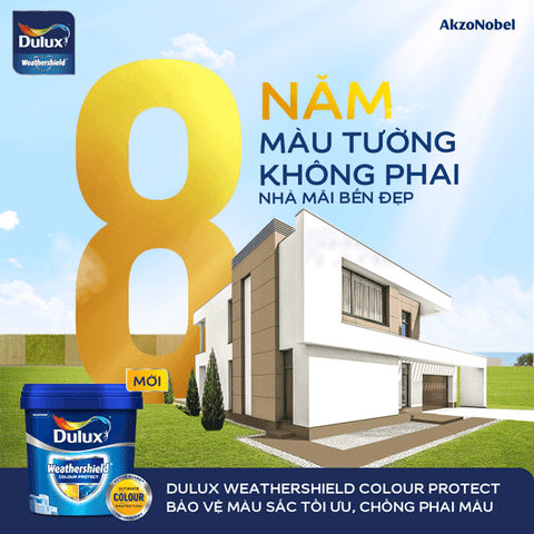 Sơn Ngoại thất Dulux Weathershield Colour Protect Bề Mặt Bóng E023