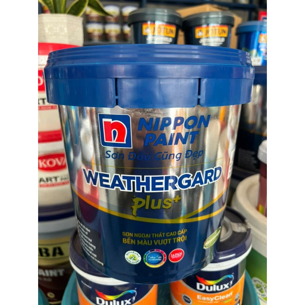 Sơn ngoại thất cao cấp Nippon WeatherGard Plus+ 15L