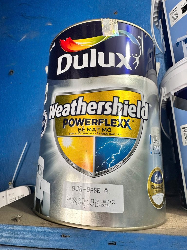 Sơn Dulux Weathershield Powerflexx Bề Mặt Mờ-5L