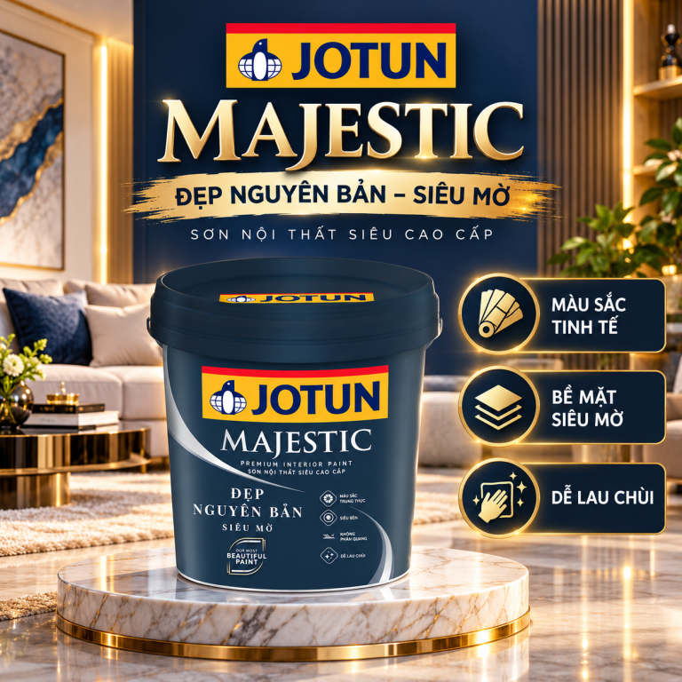 Sơn Nội Thất Jotun Majestic Đẹp Nguyên Bản-15L