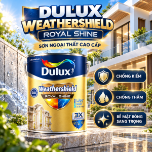 Sơn ngoại thất siêu cao cấp Dulux Weathershield Royal Shine-5L