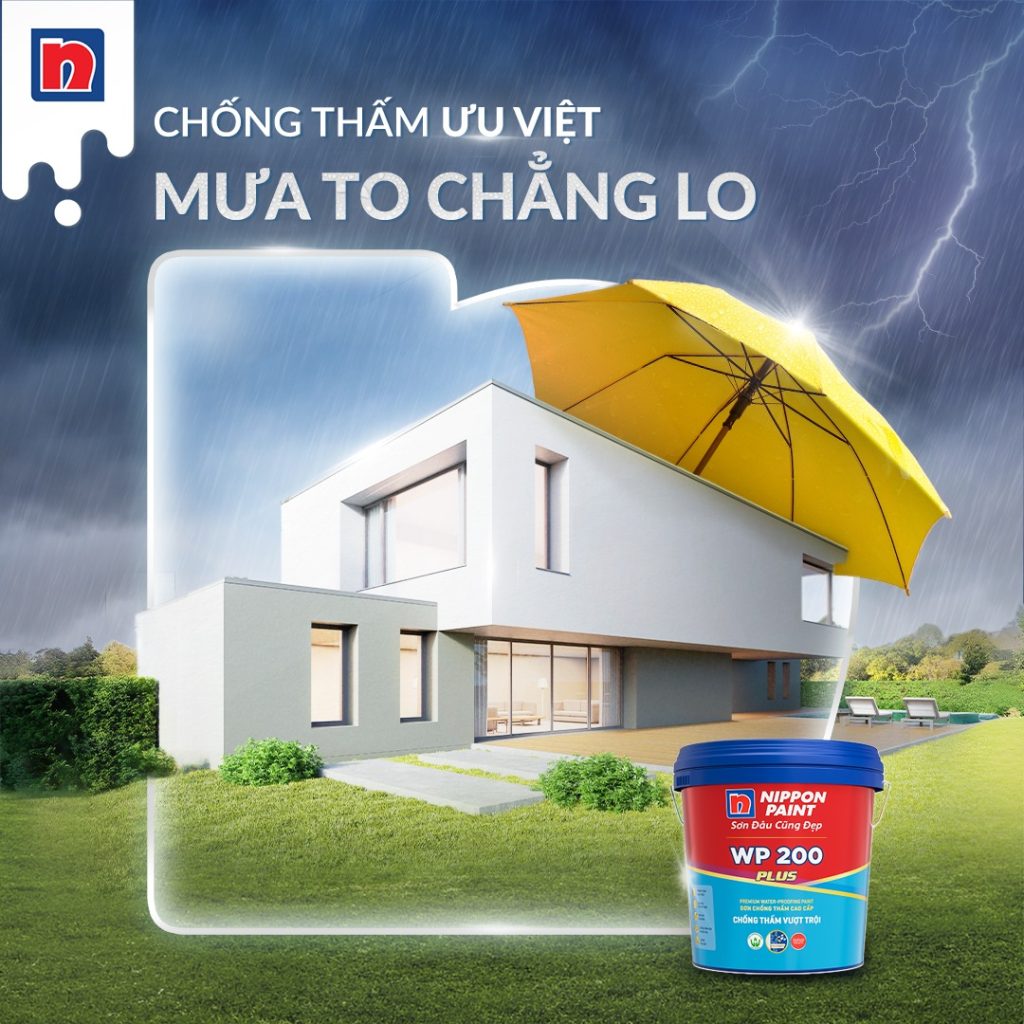 Sơn chống thấm Nippon WP 200 Plus – Giải pháp bảo vệ tối ưu cho ngôi nhà bạn tại Quảng Ngãi