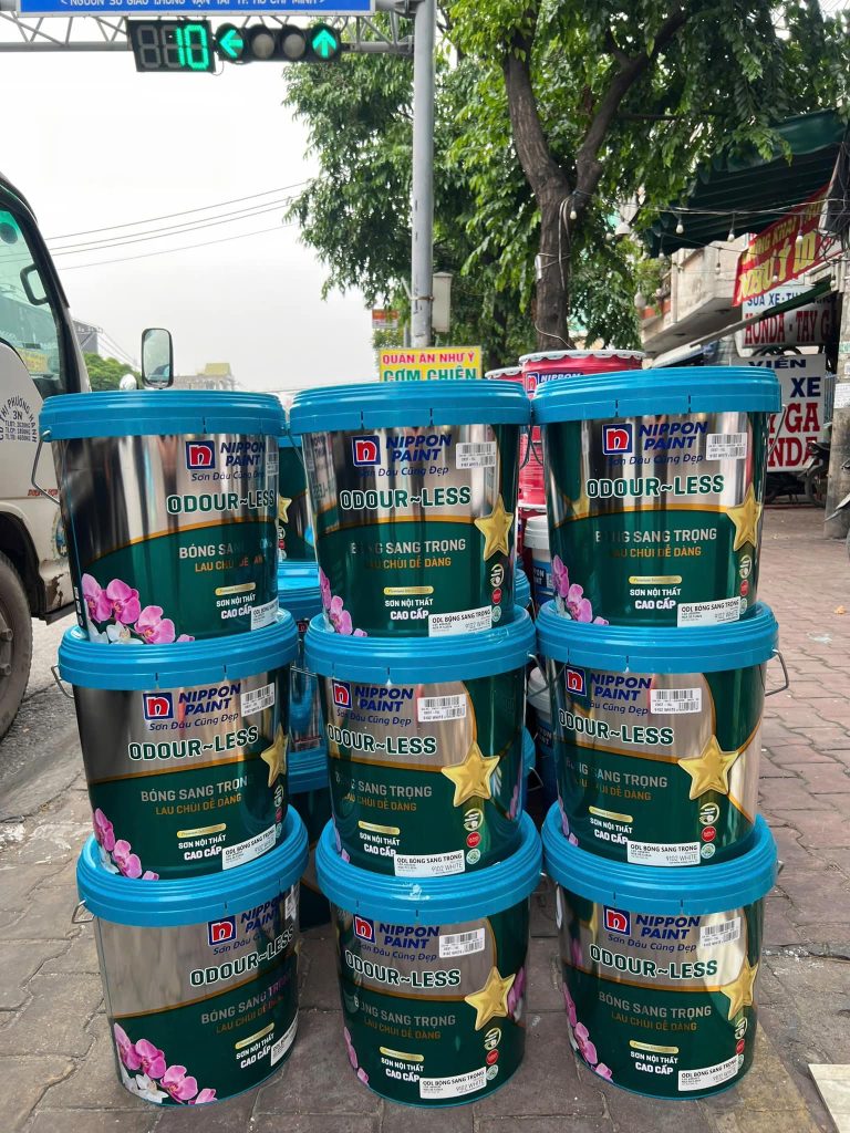 Sơn Nippon Nội Thất Odour-less Bóng Sang Trọng-15L