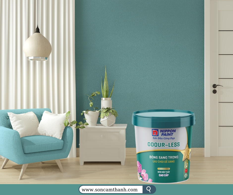 Sơn Nippon Nội Thất Odour-less Bóng Sang Trọng-15L