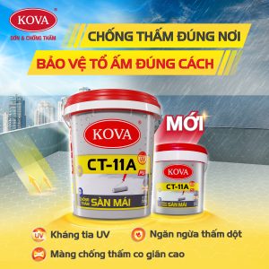 Sơn chống thấm Kova chính hãng tại Quảng Ngãi – chống thấm hiệu quả, bền màu, giá tốt..