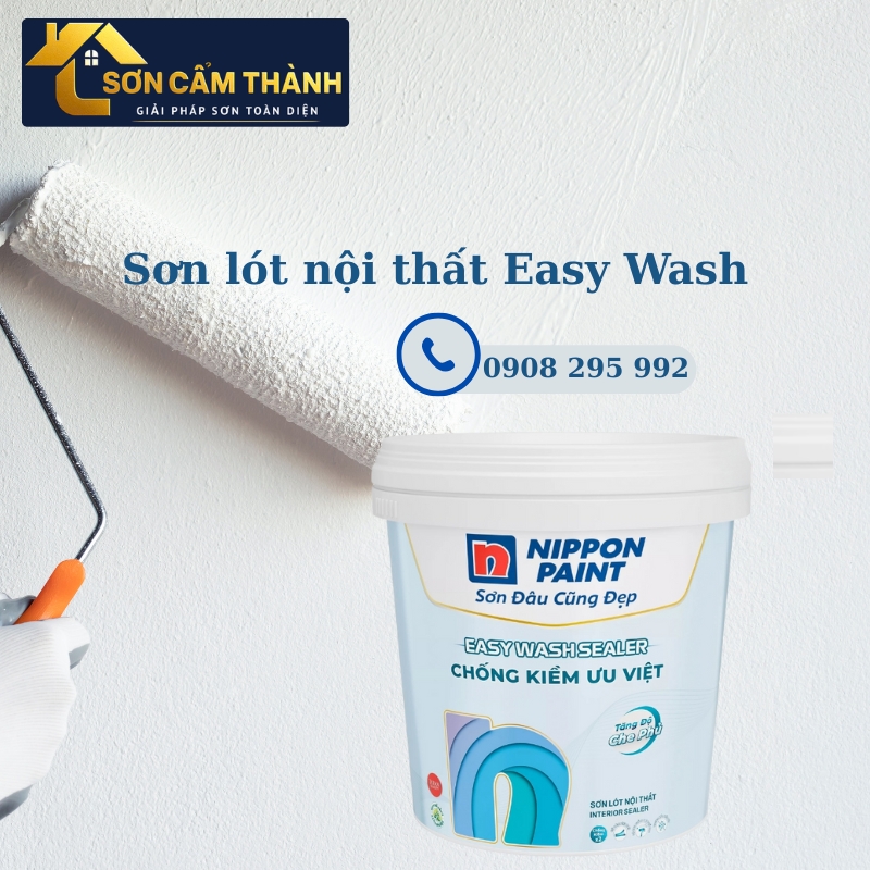 Sơn Lót Chống Kiềm Nội Thất Nippon Easy Wash Sealer - 15L