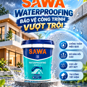 KEO CHỐNG THẤM TRONG SUỐT SAWA-17KG