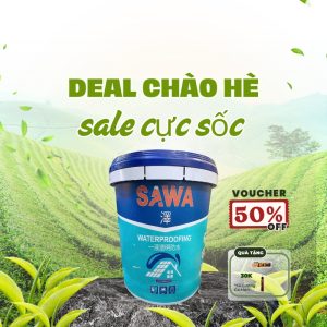 KEO CHỐNG THẤM TRONG SUỐT SAWA-17KG