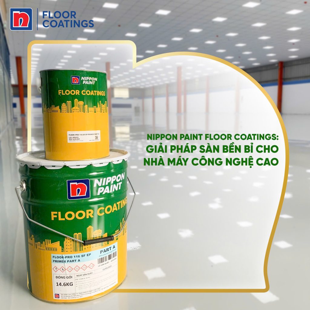 SƠN SÀN TỰ SAN PHẲNG NIPPON FLOOR-ULTRA 5202 SL EPOXY FINISH-20KG