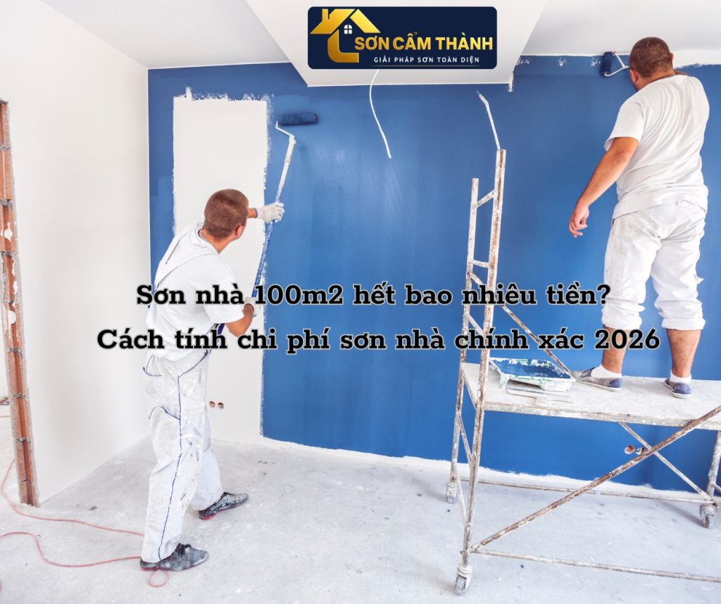 Sơn nhà 100m2 hết bao nhiêu tiền? Cách tính chi phí sơn nhà chính xác 2026