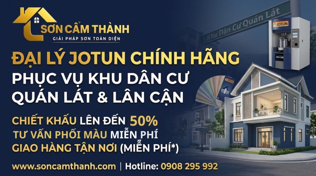 ĐẠI LÝ SƠN JOTUN GẦN KDC QUÁN LÁT: CHÍNH HÃNG, CHIẾT KHẤU CAO, GIAO NHANH