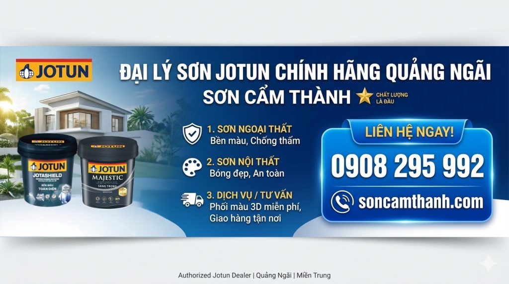 Sơn Jotun Quảng Ngãi: Lựa Chọn Thông Minh Cho Công Trình Bền vững