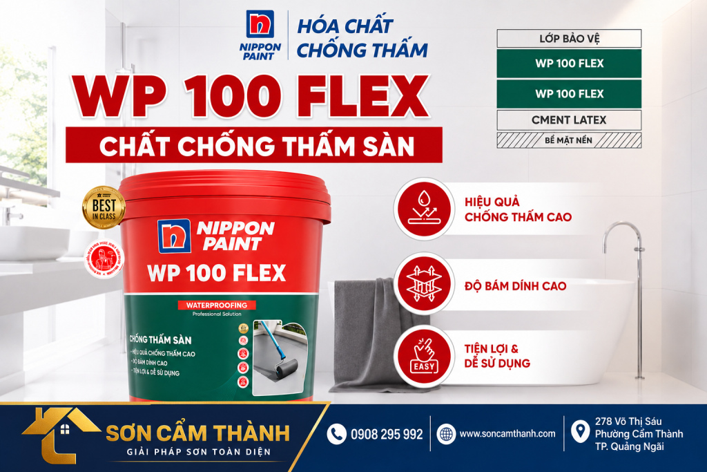 Chống thấm Nippon WP 100 FLEX ( Pha xi măng)