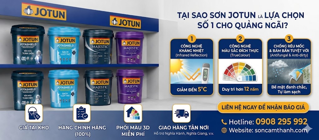 ĐẠI LÝ SƠN JOTUN GIÁ RẺ NHẤT QUẢNG NGÃI – CHÍNH HÃNG, CHIẾT KHẤU CAO VÀ DỊCH VỤ CHUYÊN NGHIỆP